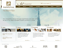 Tablet Screenshot of oryxhospitalitygroup.com